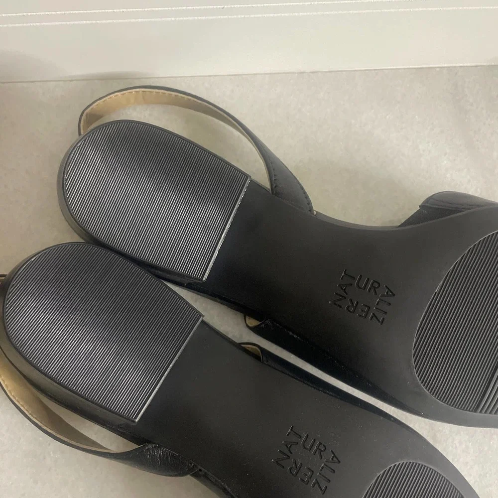 Naturalizer banks, black leather, flat size 11M - Picture 7 of 10